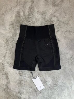 Gymshark Black High-Waist Bike Shorts